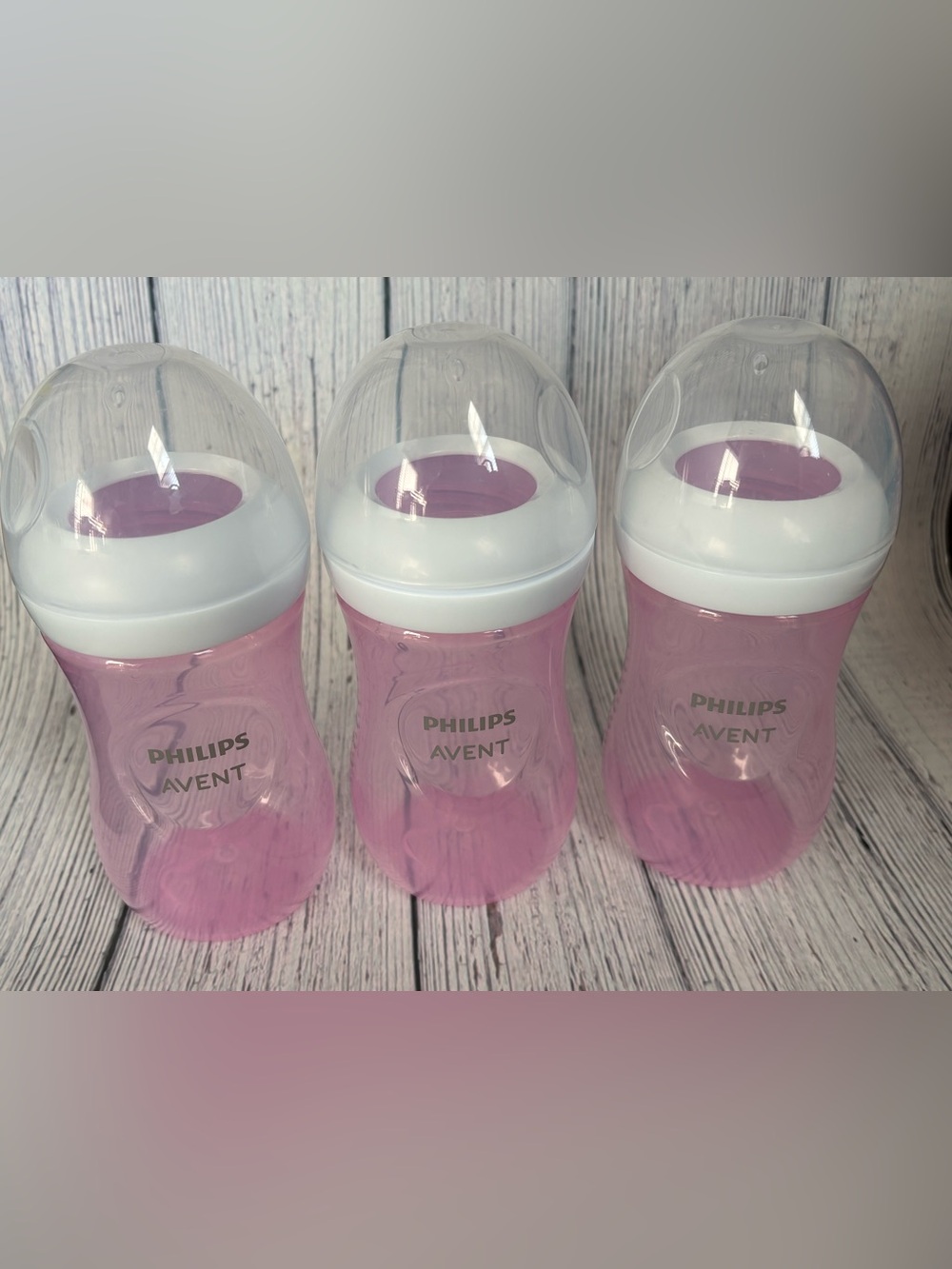 Philips Avent Pink Baby Bottles - Set of 3